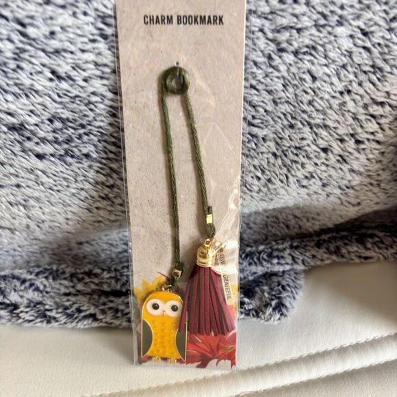 Harvest Owl Charm Always Grateful Tassel Bookmark - Picture 3 of 4